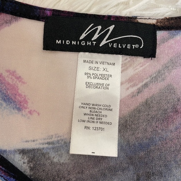 Midnight Velvet Sequins Top SzXl - Picture 8 of 11